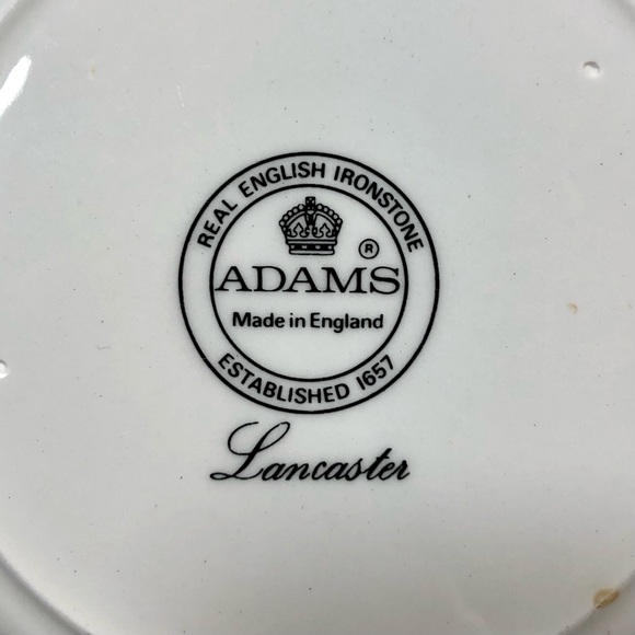 ADAMS Ironstone Lancaster Set of 4 Teacups & Saucers Made in England - Picture 8 of 12